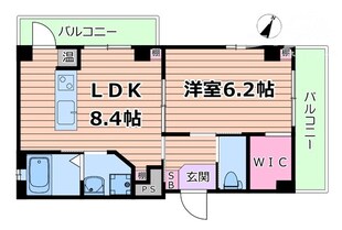 グランディール江坂の物件間取画像